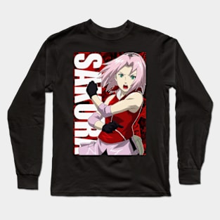 SAKURA HARUNO MERCH VTG Long Sleeve T-Shirt